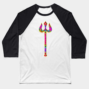 Psychedelic Trident. Baseball T-Shirt